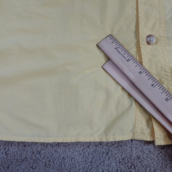 ExOfficio Shirt 2XL Yellow Solid Long Sleeve Vented Nylon Blend - Picture 3 of 10